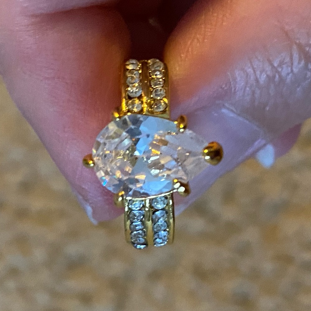 Wedding engagment promise double ring - Picture 3 of 4